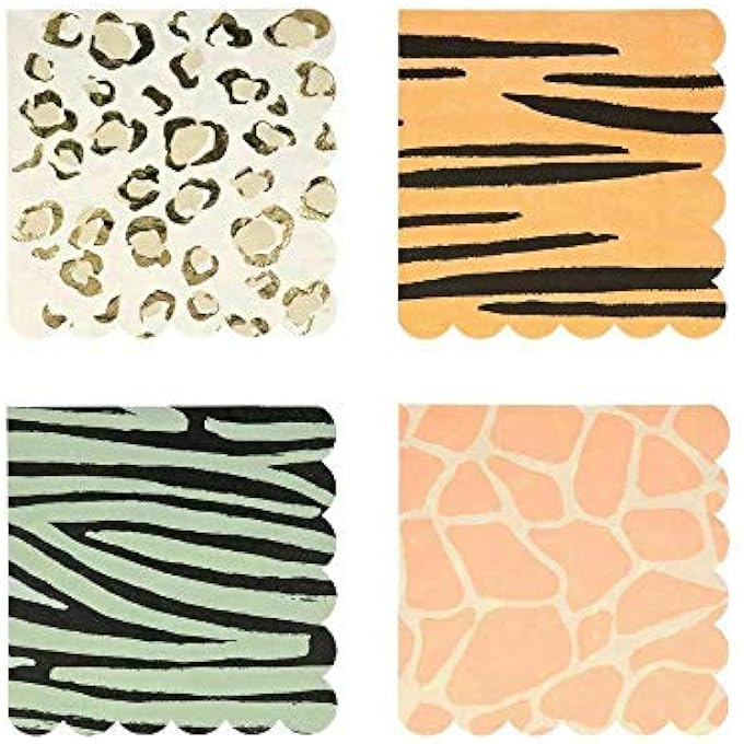 SAFARI ANIMALS NAPKINS, LARGE - Image 3